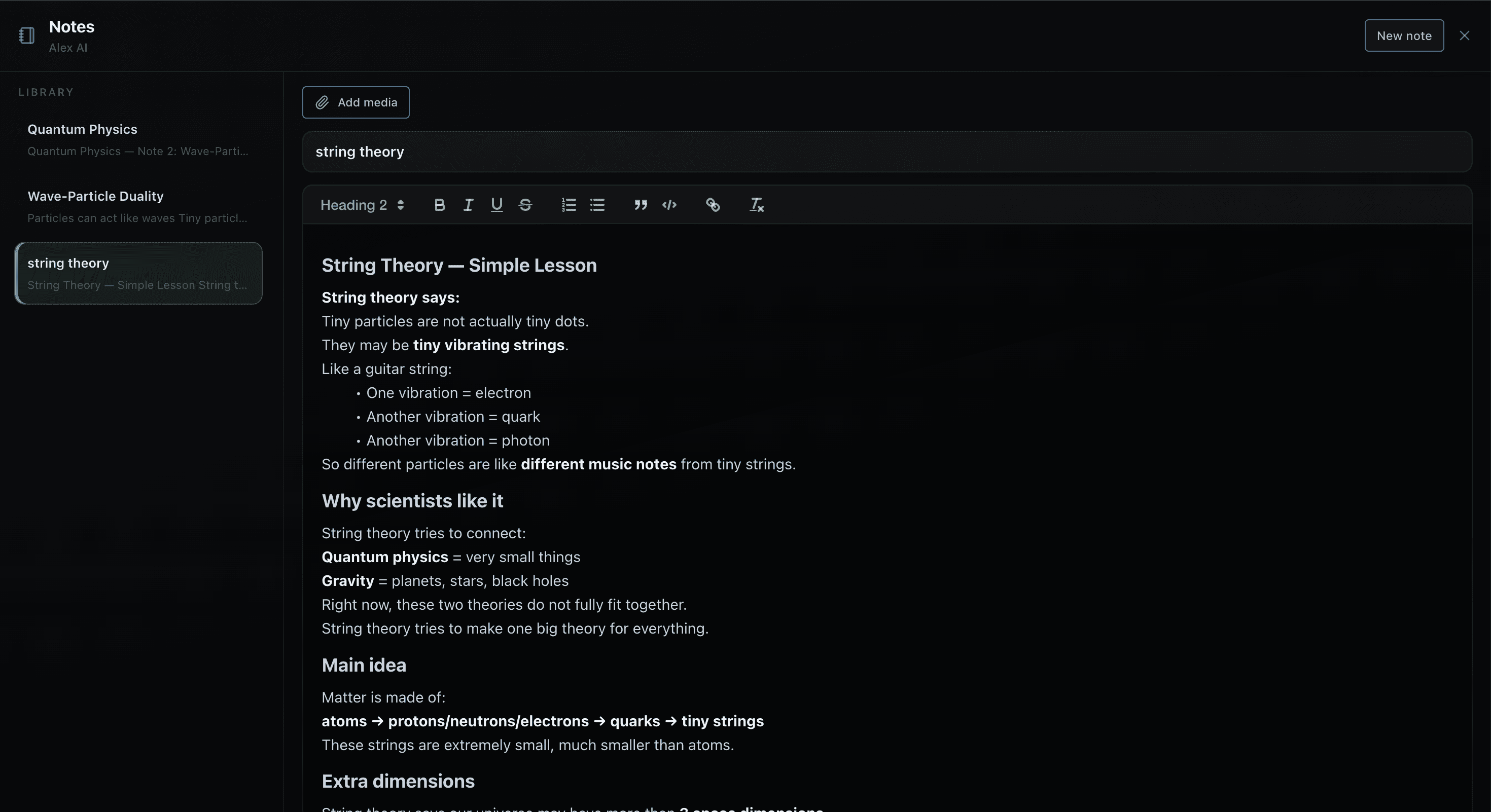 Alex Studies video learning and notes preview