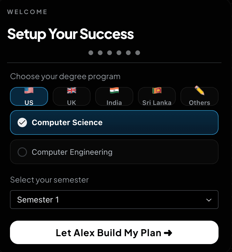 Built for your degree
